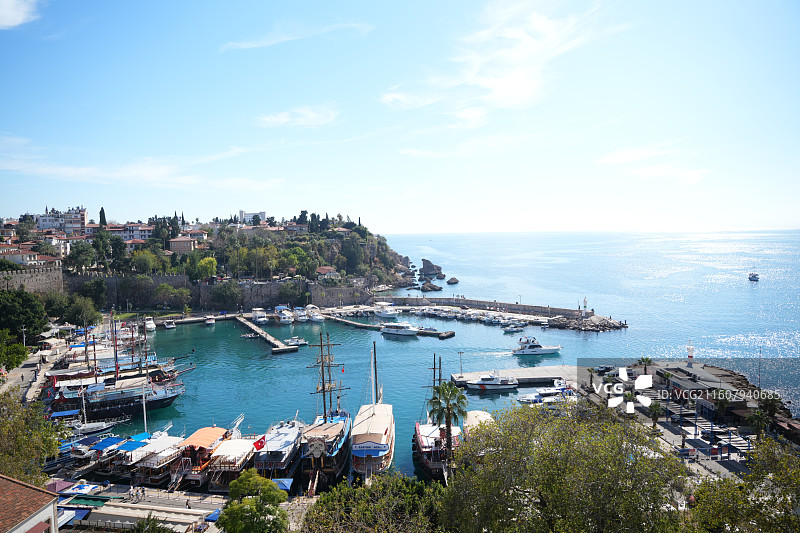 土耳其安塔利亚罗马港风光图片素材