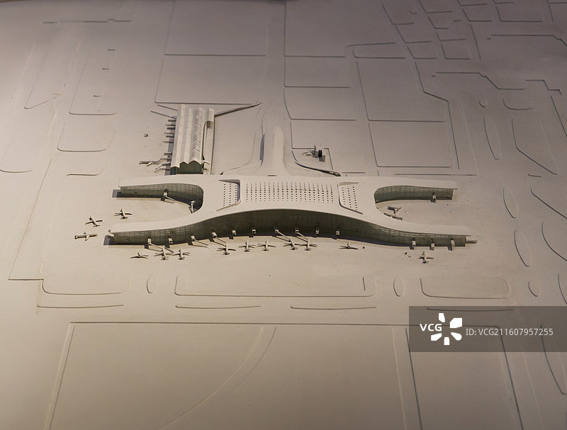 郑州地标建筑模型，新郑机场图片素材