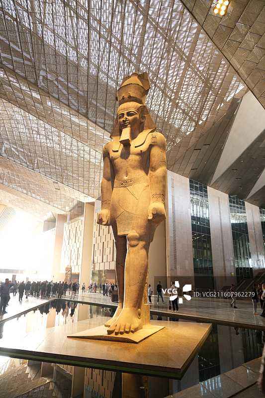 大埃及博物馆图坦卡蒙文物图片素材