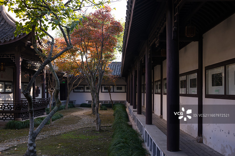 浙江嘉兴海宁盐官潮乐之城—陈阁老宅图片素材