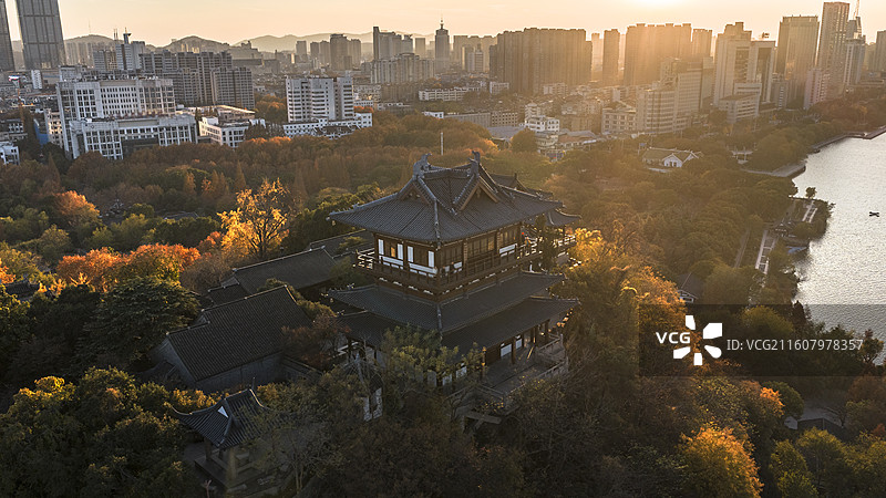 江苏镇江北固山秋色图片素材