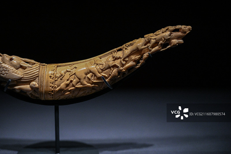 中国香港故宫文化博物馆展出的莫卧儿文物图片素材