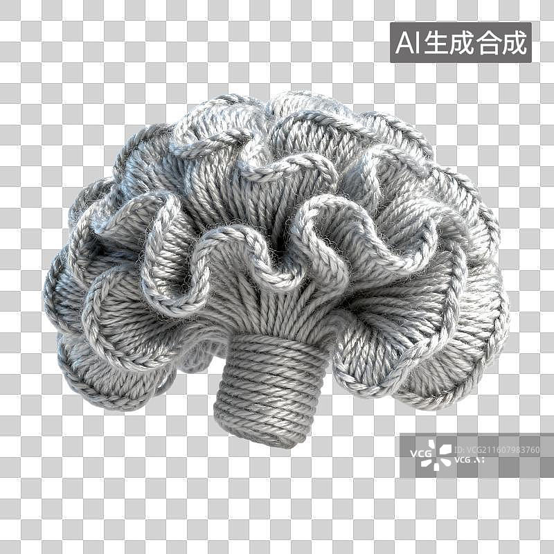 【AI数字艺术】针织毛线平菇图片素材
