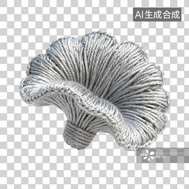 【AI数字艺术】针织毛线平菇图片素材