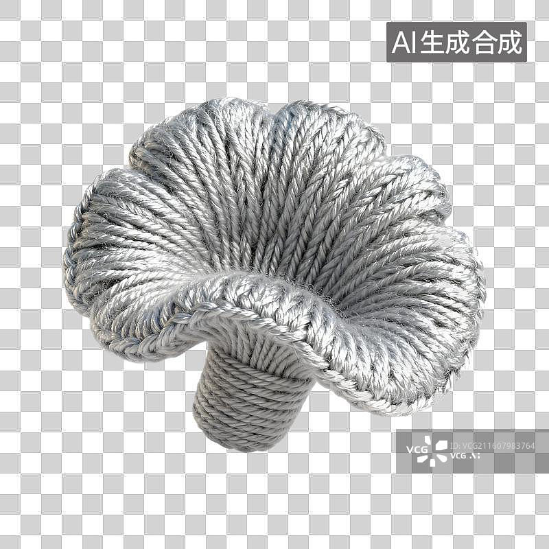 【AI数字艺术】针织毛线平菇图片素材
