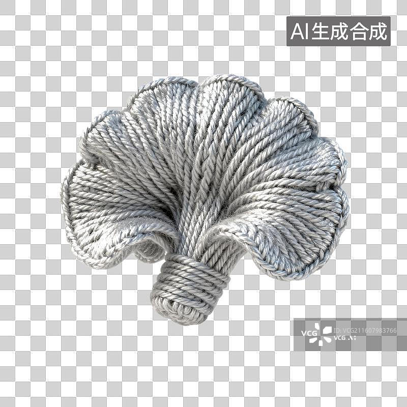 【AI数字艺术】针织毛线平菇图片素材
