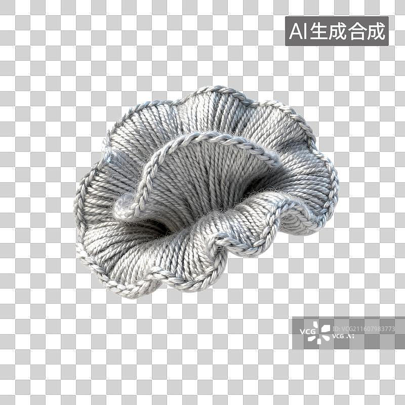 【AI数字艺术】针织毛线平菇图片素材