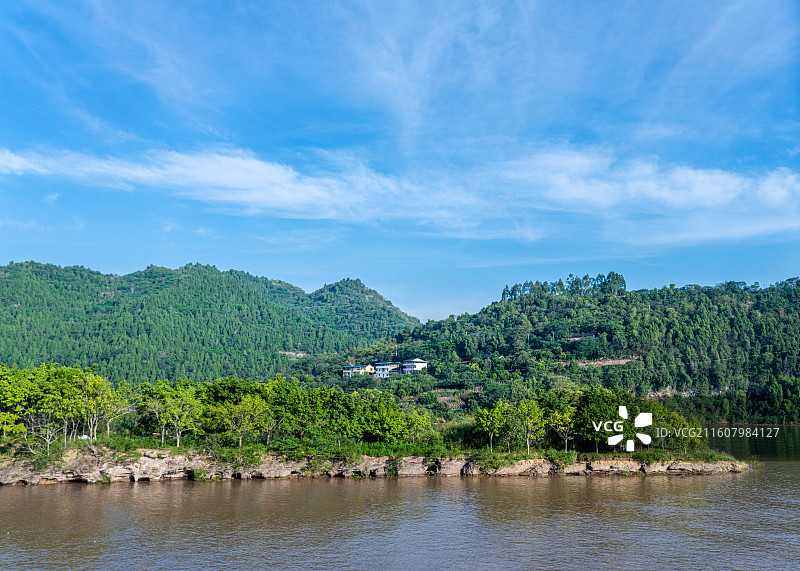 长江 沿岸 自然风光 码头 三峡图片素材