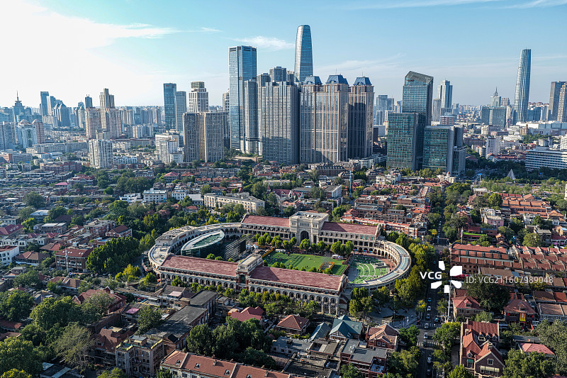 天津五大道航拍图片素材