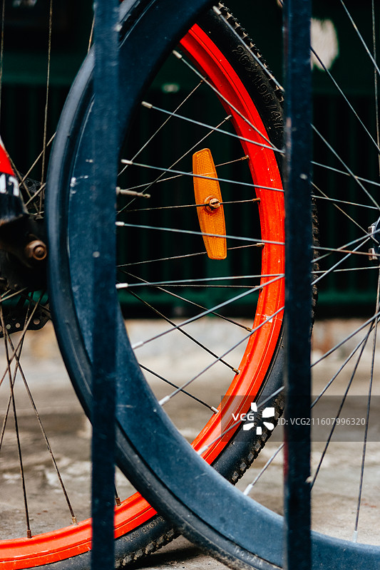 街边的自行车……图片素材