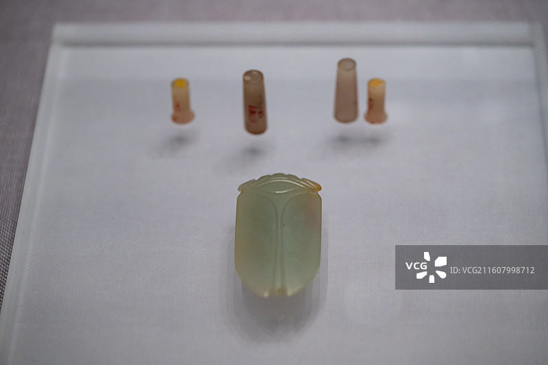 河南博物院 西汉 葬玉 永城市僖山汉墓出土图片素材