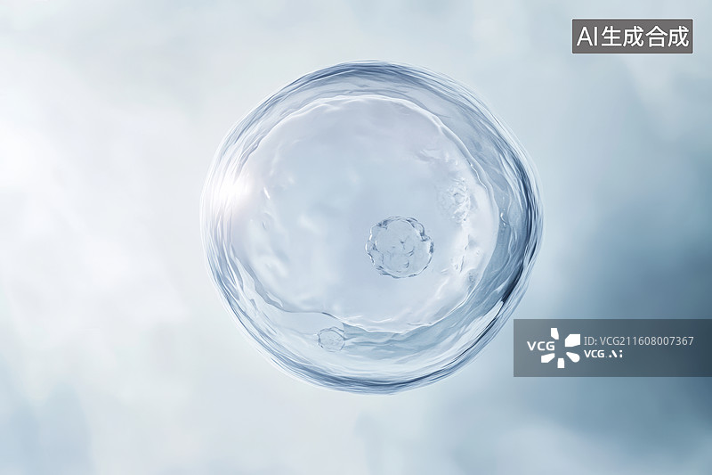 【AI数字艺术】透明水滴俯视图展现纯净与流动之美图片素材