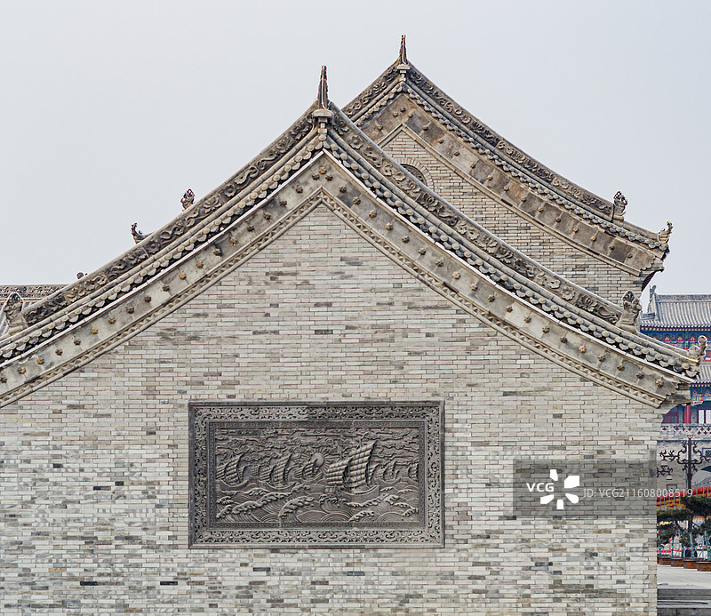 古建筑的砖画图片素材