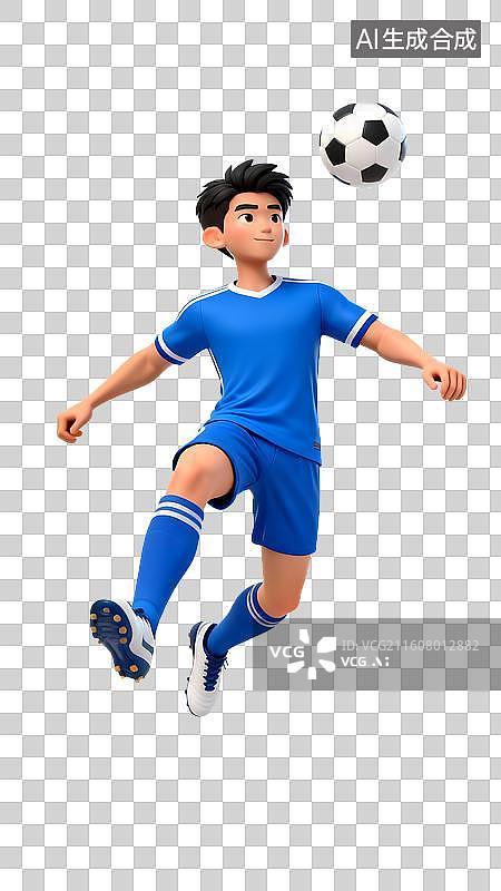 【AI数字艺术】免扣透明通道足球队员图片素材