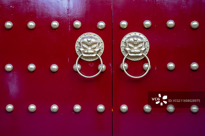 四川省绵阳市中式门环图片素材