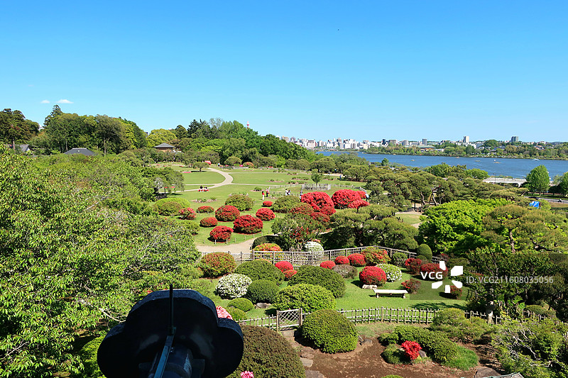 日本茨城县水户市，日本三大名园，偕乐园图片素材