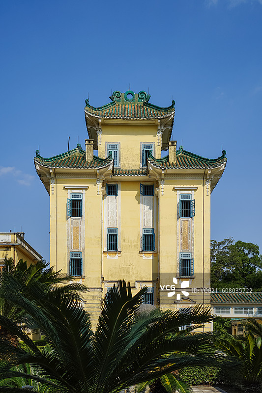 广东开平立园景区,泮立楼图片素材