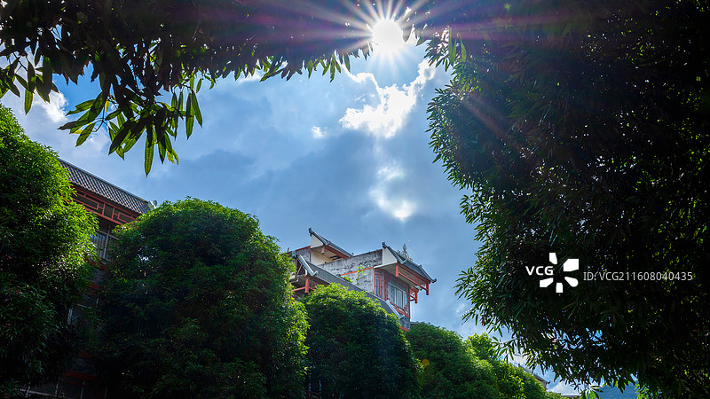 南宁马山--阳光下的人家图片素材