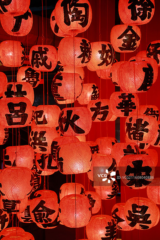 中国文化百家姓红灯笼图片素材