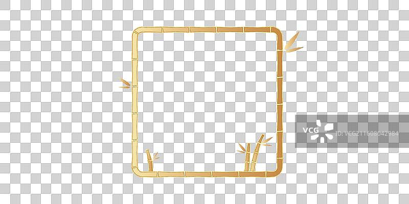 中国风竹结边框图片素材