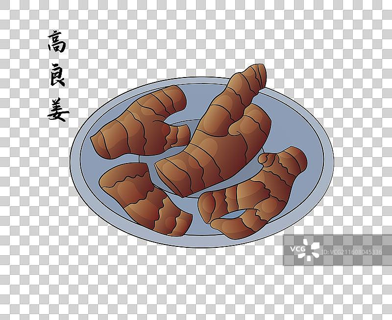 药食同源的中国药材食物-高良姜图片素材