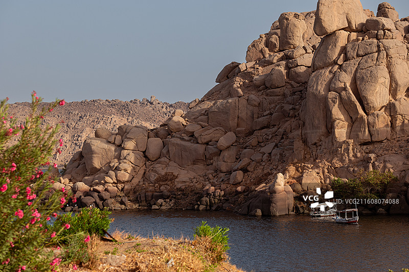 埃及阿斯旺菲莱神庙图片素材
