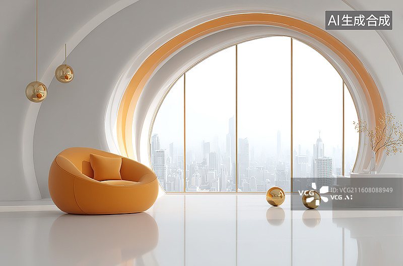 【AI数字艺术】现代简约室内设计图片素材