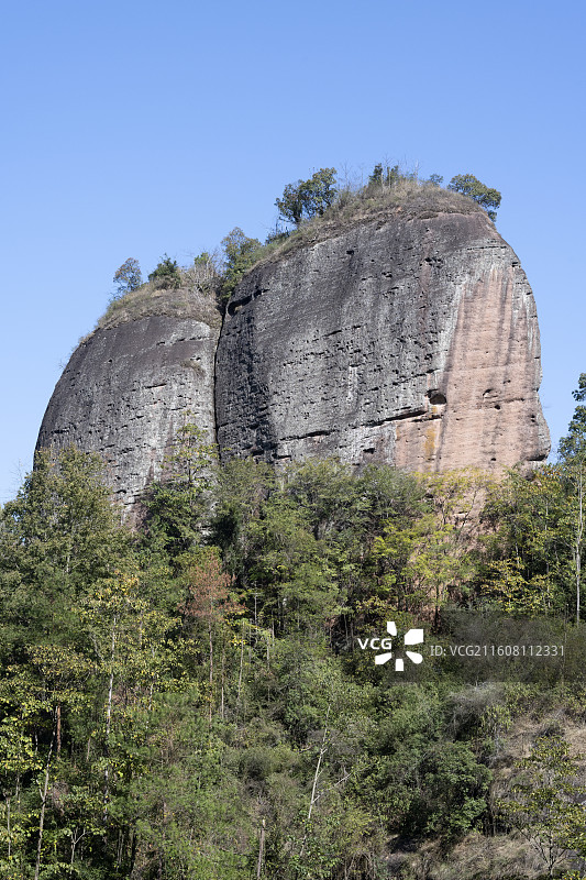赣州宁都翠微峰风景区国家森林公园山峦山景自然风光图片素材