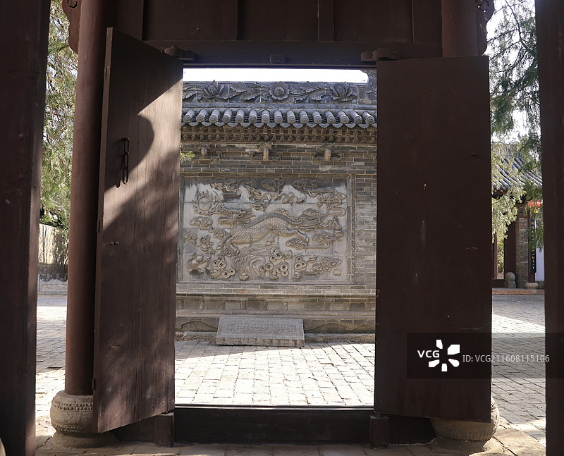 霍州署里戒贪壁图片素材