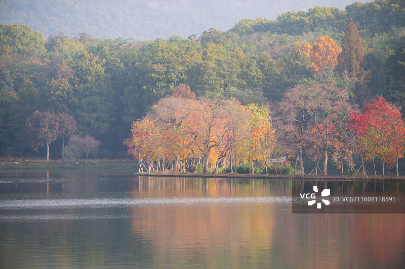 南京前湖秋色图片素材