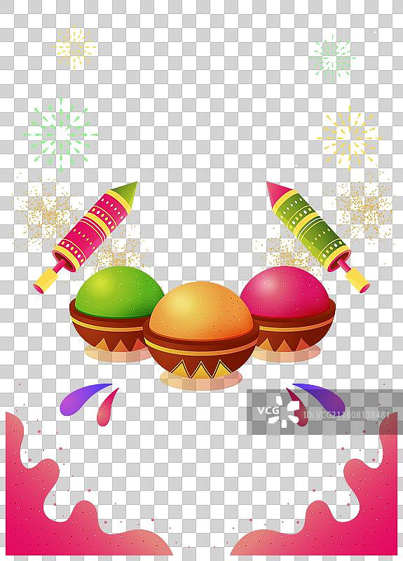 渐变荷丽节庆垂直图片素材