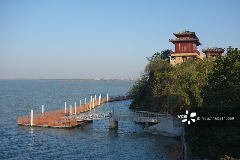 湖北省鄂州市梁子湖梁子岛：点将台图片素材