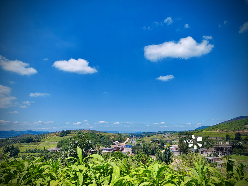 大美贵州，多彩威宁县迤那镇山村风光图片素材