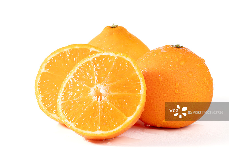 白底水润爱媛橙图片素材
