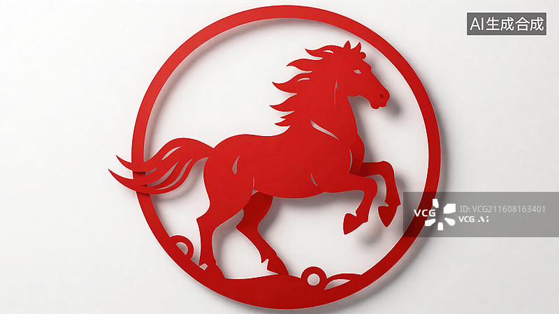 【AI数字艺术】中国生肖马年主题图片图片素材