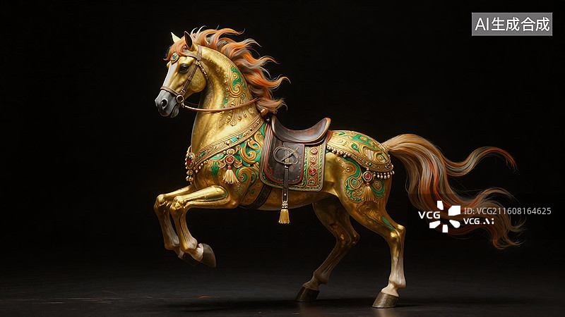 【AI数字艺术】中国生肖马年主题图片图片素材