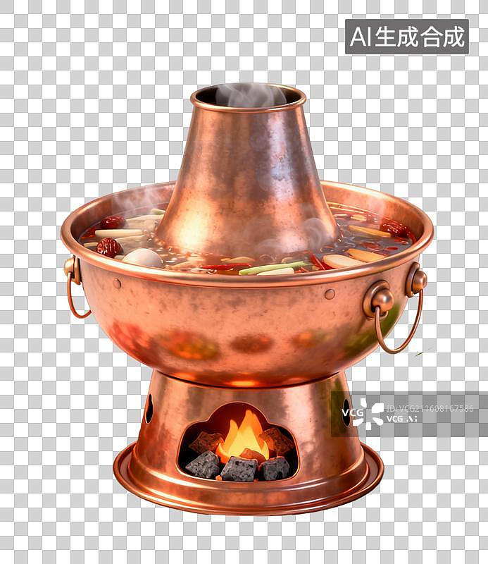 【AI数字艺术】火锅 铜锅图片素材