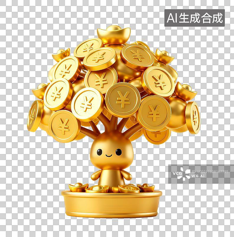 【AI数字艺术】树 发财树图片素材