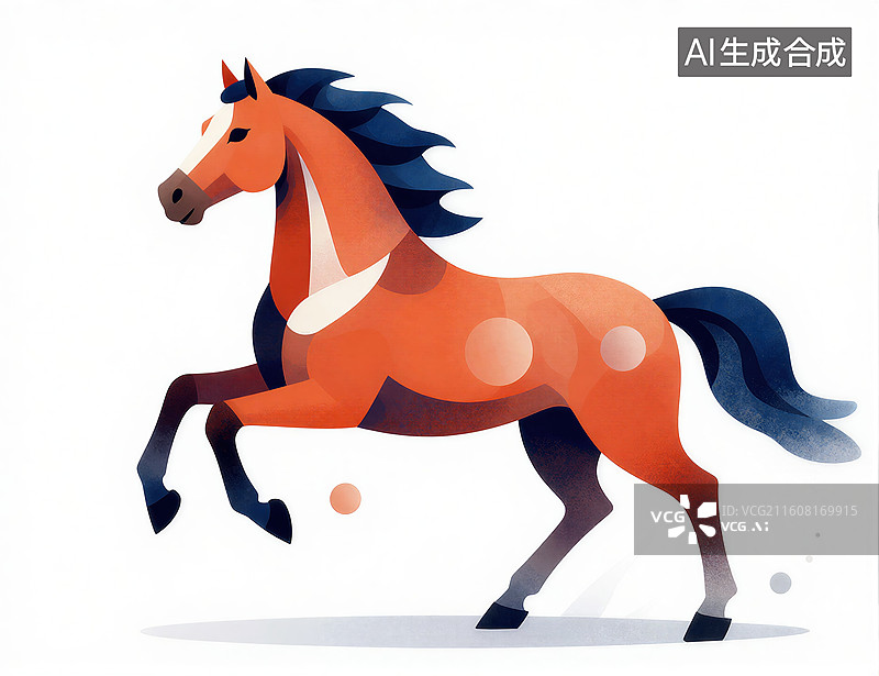 【AI数字艺术】中国生肖马年主题图片图片素材