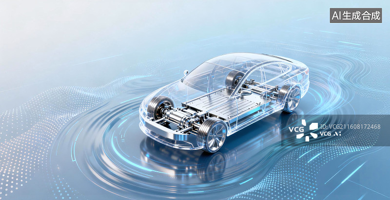 【AI数字艺术】智能化新能源电动汽车图片素材