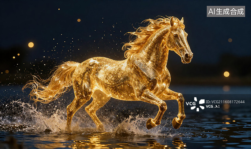 【AI数字艺术】中国生肖马年主题图片图片素材