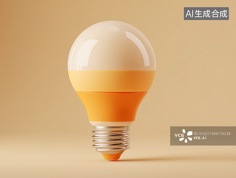 【AI数字艺术】柔光灯泡创新图标场景图片素材