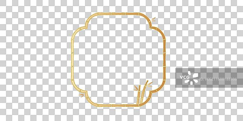 中国风竹结边框图片素材