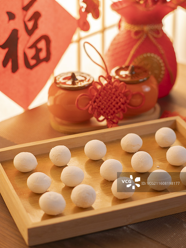 元宵节包元宵煮元宵图片素材