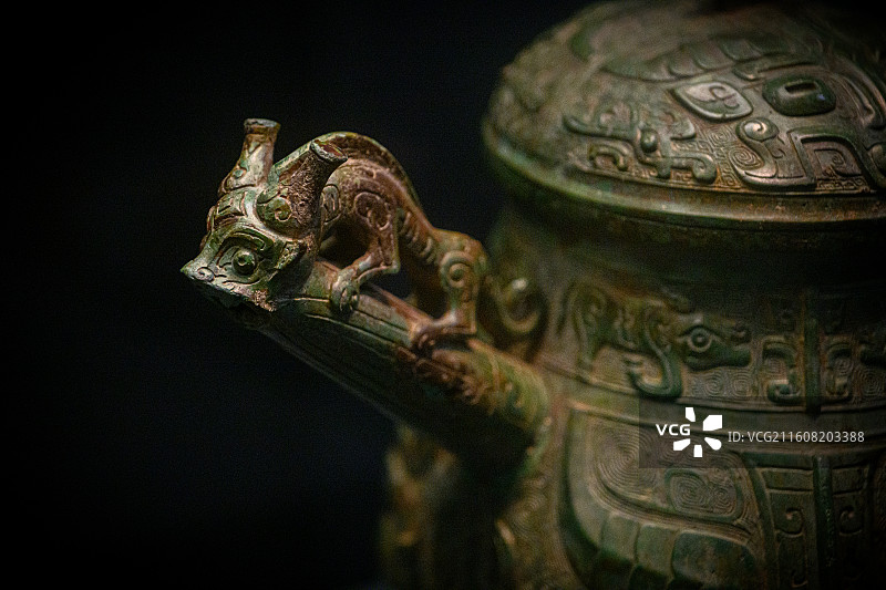 曾侯谏铜盉，西周早期，湖北省博物馆藏，展出于国家博物馆《凤凰故国——青铜时代曾楚艺术展》图片素材