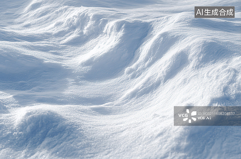 【AI数字艺术】雪地波浪状纹理图片素材