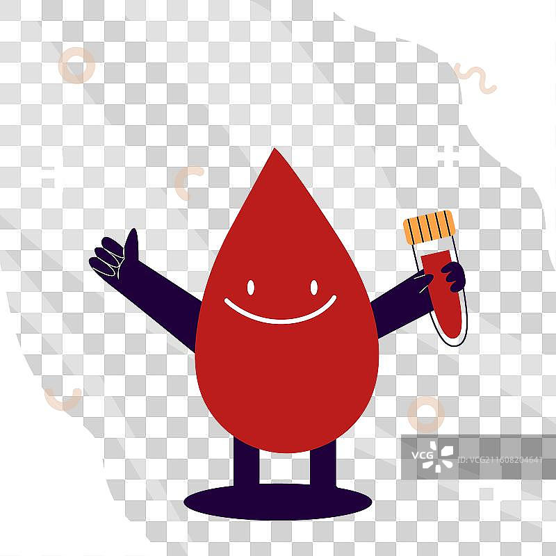 扁平化世界献血者日图片素材