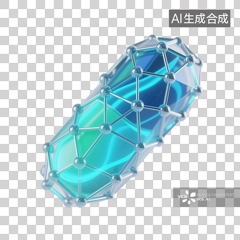 【AI数字艺术】创新药物分子图片素材