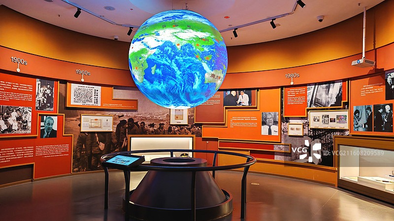 中国华侨历史博物馆内部陈列图片素材
