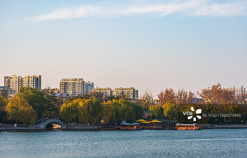 冬日午后-明湖南岸图片素材